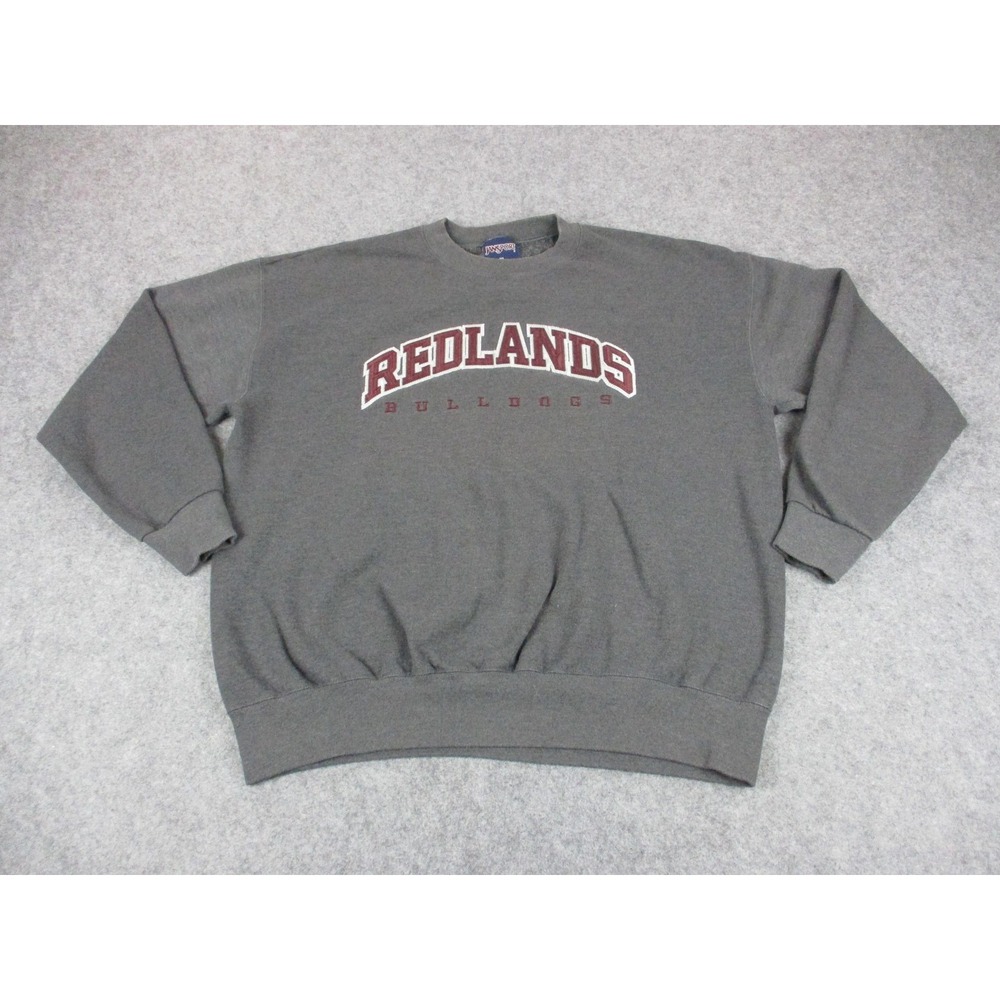 VINTAGE Redlands Bulldogs Sweatshirt Men XL Gray JanSport NCAA College Football